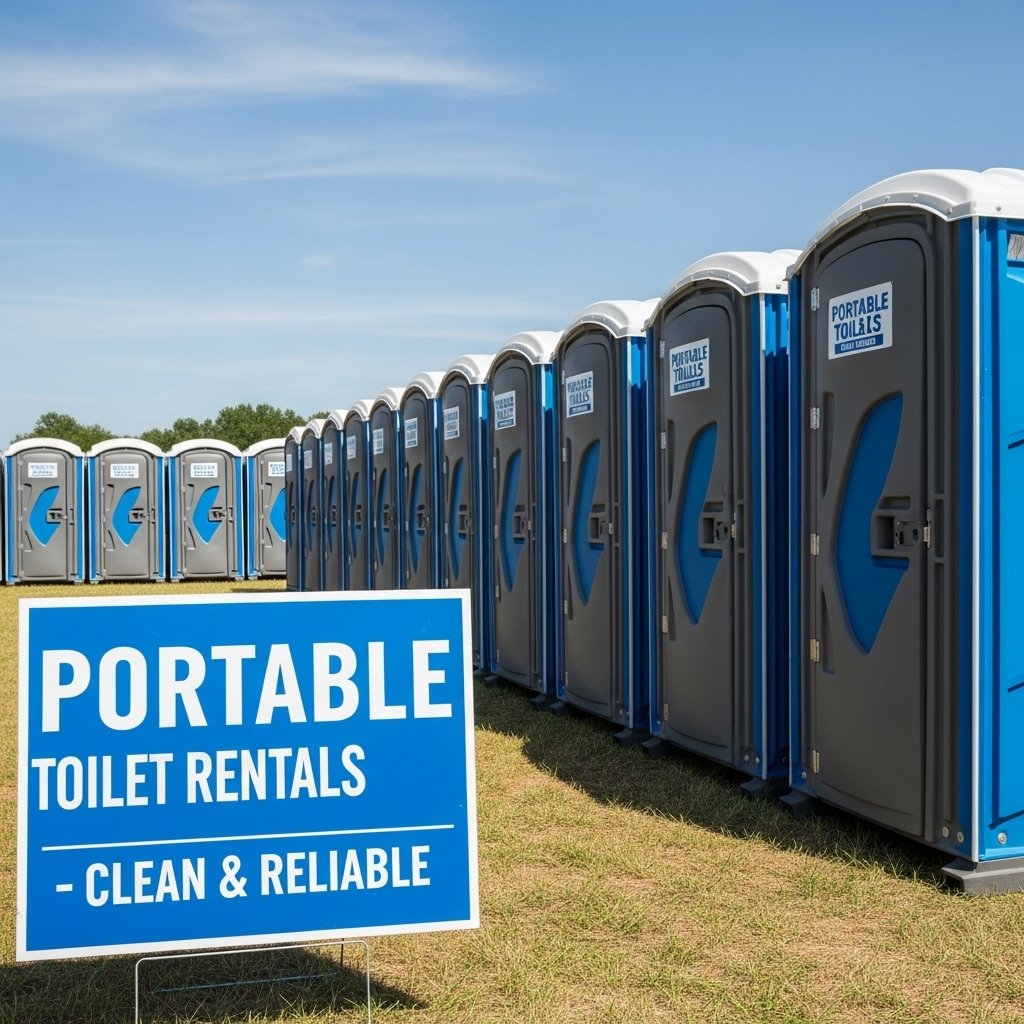 Portable Toilet Rentals, clean and reliable Porta Potty Rental