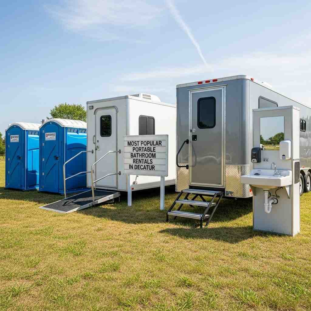 Some Most Popular Types of Portable Bathroom Rentals