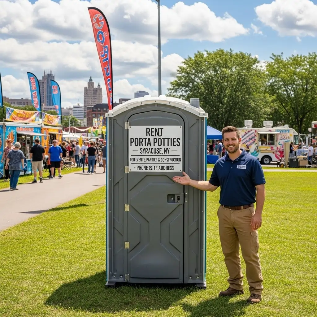 Rent Porta Potties in Syracuse, NY for Events, Parties, and Construction