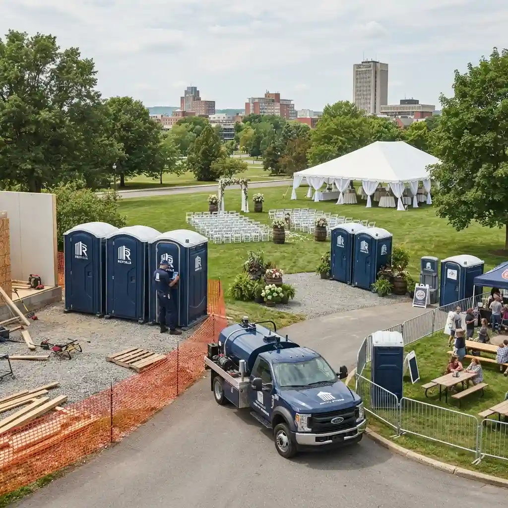 Portable Toilet Rental Syracuse, NY for Construction, Weddings and Events